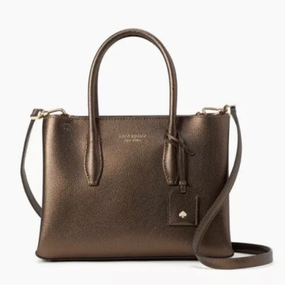 KATE SPADE New York Eva Small Top Zip Crossbody Bag ASH METALLIC MSRP $329 - Picture 2 of 10